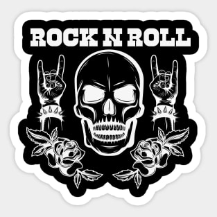 ROCK N ROLL - SKULL Sticker